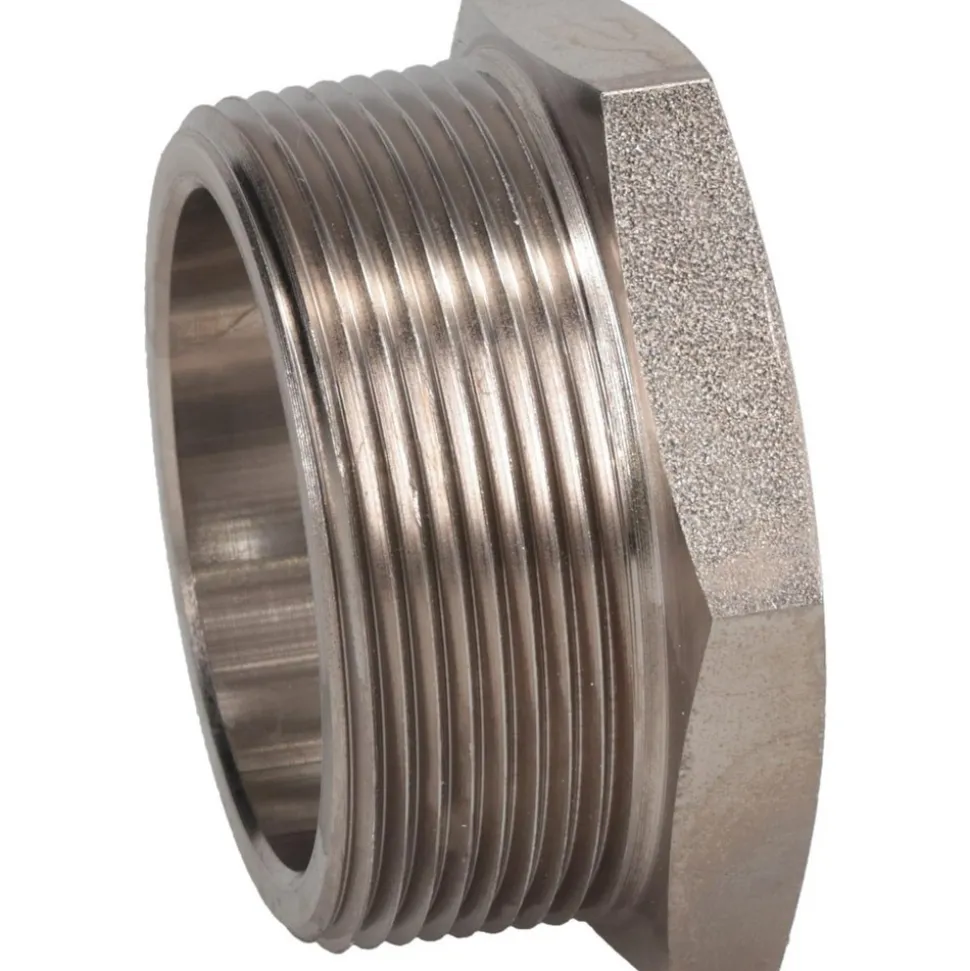 1-7/8" Sight Dia, 2" Thread, 1.69" OAL, Low Pressure Pipe Thread Lube Sight, Open View Sight Glass & Flow Sight