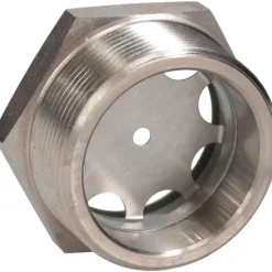 1-7/8" Sight Dia, 2" Thread, 1.69" OAL, Low Pressure Pipe Thread Lube Sight, Open View Sight Glass & Flow Sight