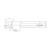 Single Point Threading Tool: 0.49" Min Thread Dia, 8 to 24 TPI, 1" Cut Depth, Internal, Solid Carbide