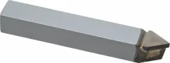 Single Point Tool Bit: E-8, 1/2" Shank Width, 1/2" Shank Height, Micrograin Solid Carbide Tip, Neutral