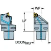 Size C6, 33mm Ctr to Cutting Edge, Right Hand Modular Threading Cutting Unit Head