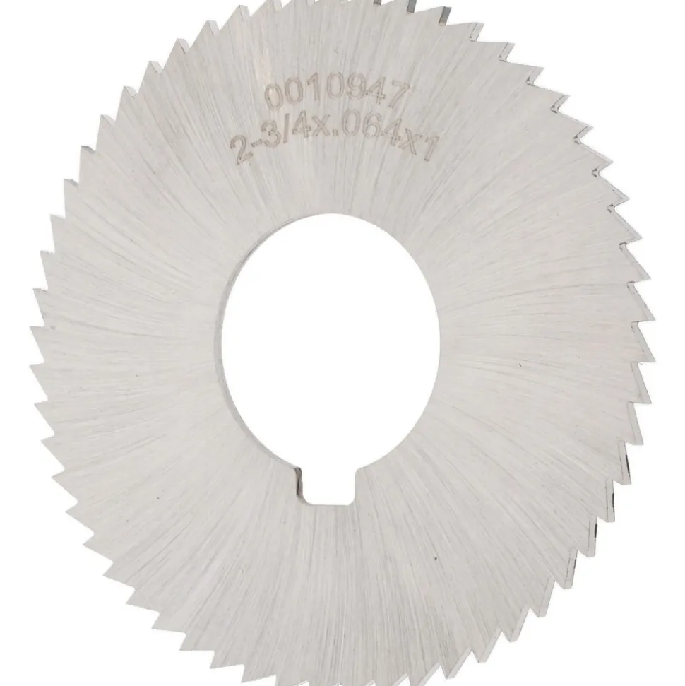 Slitting & Slotting Saw: 2-3/4" Dia, 0.0640" Thick, 1" Arbor Hole, 56 Teeth, High Speed Steel