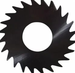 Slitting & Slotting Saw: 1" Dia, 0.0060" Thick, 3/8" Arbor Hole, 24 Teeth, Solid Carbide
