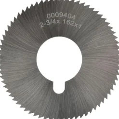 Slitting & Slotting Saw: 2-3/4" Dia, 0.1620" Thick, 1" Arbor Hole, 72 Teeth, High Speed Steel