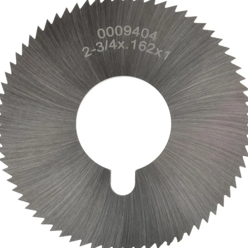 Slitting & Slotting Saw: 2-3/4" Dia, 0.1620" Thick, 1" Arbor Hole, 72 Teeth, High Speed Steel