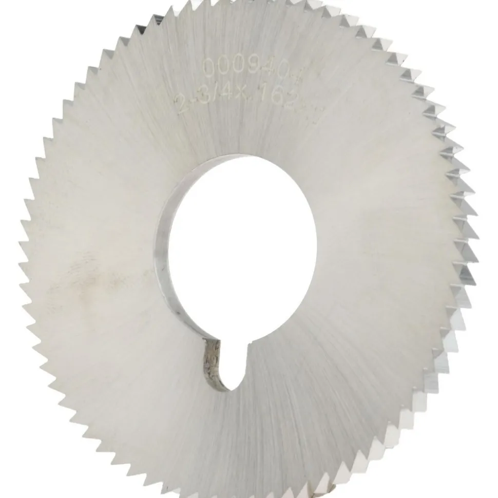 Slitting & Slotting Saw: 2-3/4" Dia, 0.1620" Thick, 1" Arbor Hole, 72 Teeth, High Speed Steel