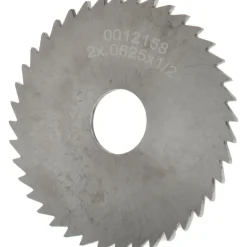 Slitting & Slotting Saw: 2" Dia, 1/16" Thick, 1/2" Arbor Hole, 40 Teeth, Solid Carbide