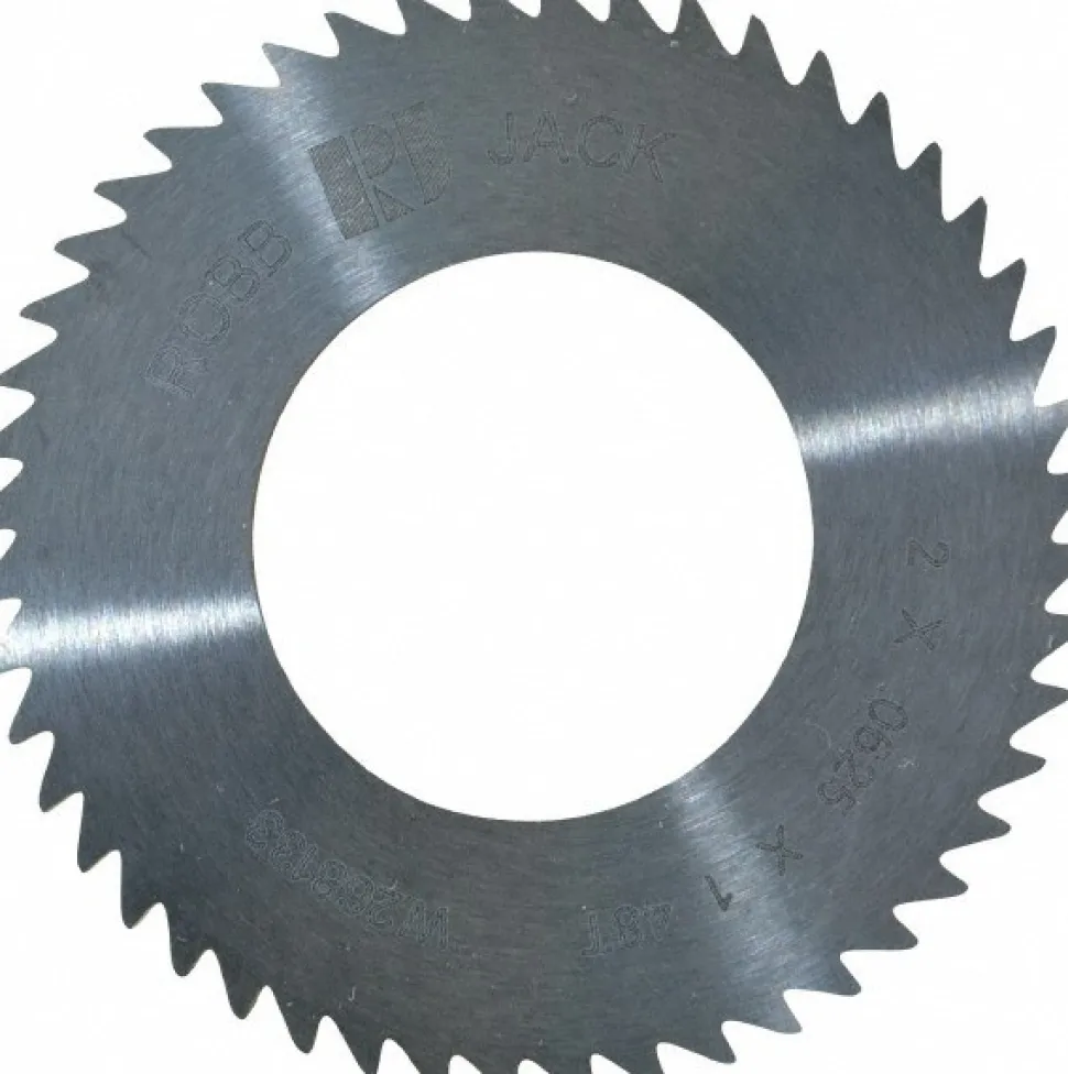 Slitting & Slotting Saw: 2" Dia, 1/16" Thick, 48 Teeth, Solid Carbide