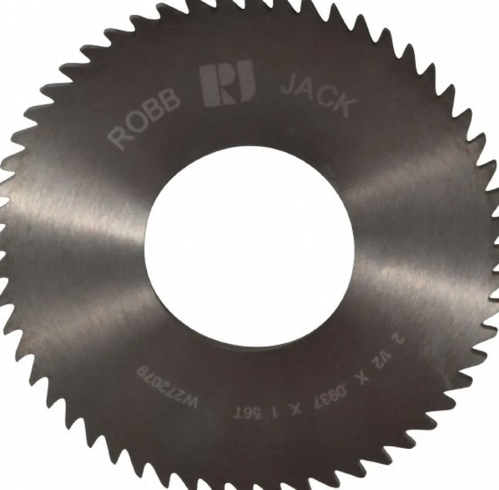 Slitting & Slotting Saw: 2-1/2" Dia, 0.0937" Thick, 56 Teeth, Solid Carbide