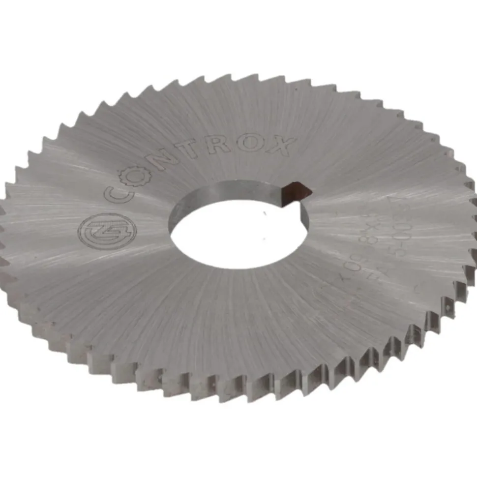 Slitting & Slotting Saw: 1-3/4" Dia, 0.0938" Thick, 1/2" Arbor Hole, 56 Teeth, Cobalt