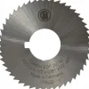Slitting & Slotting Saw: 1-1/2" Dia, 0.0781" Thick, 1/2" Arbor Hole, 48 Teeth, Cobalt