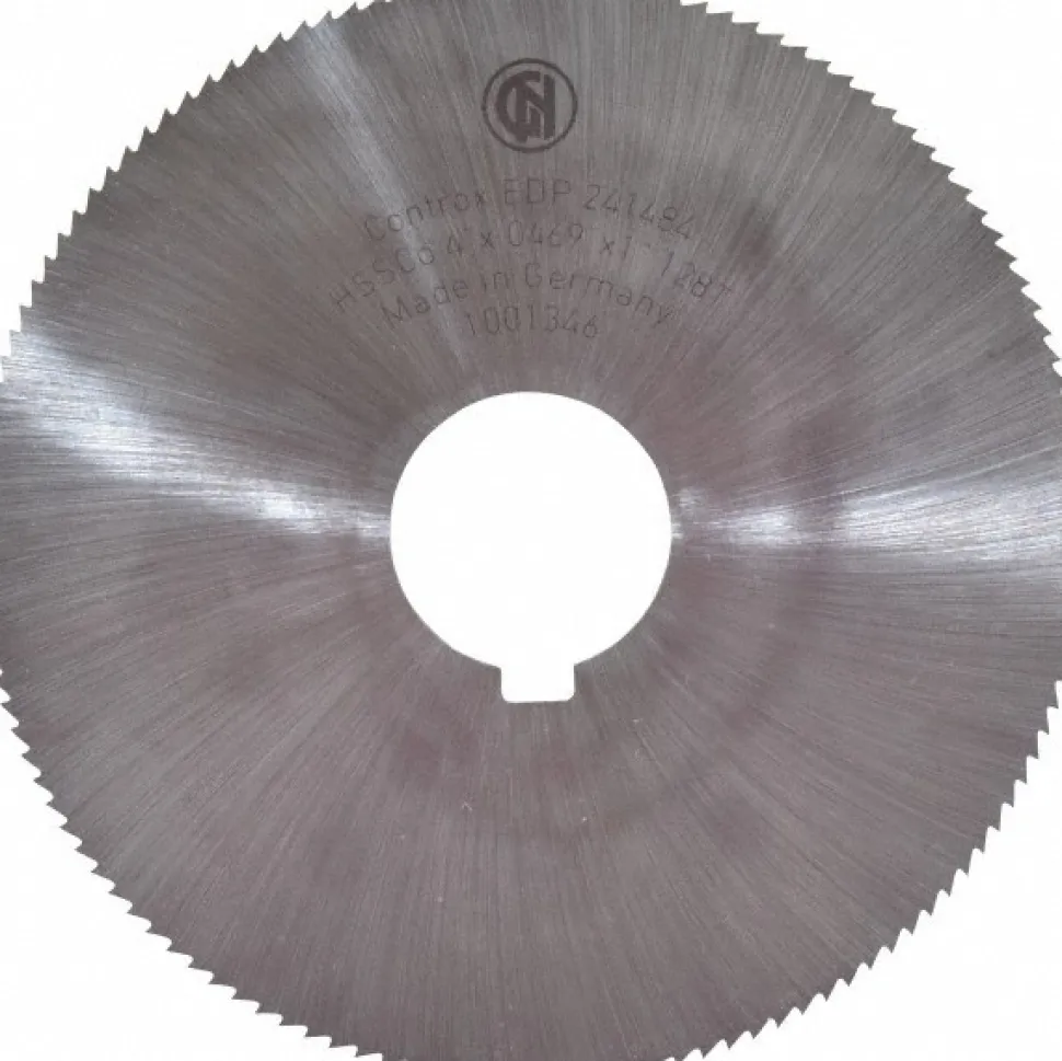 Slitting & Slotting Saw: 4" Dia, 0.0469" Thick, 128 Teeth, Cobalt