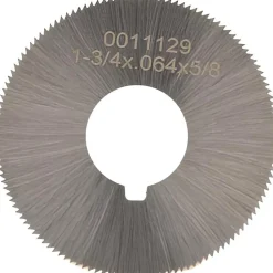 Slitting & Slotting Saw: 1-3/4" Dia, 0.0640" Thick, 5/8" Arbor Hole, 132 Teeth, High Speed Steel