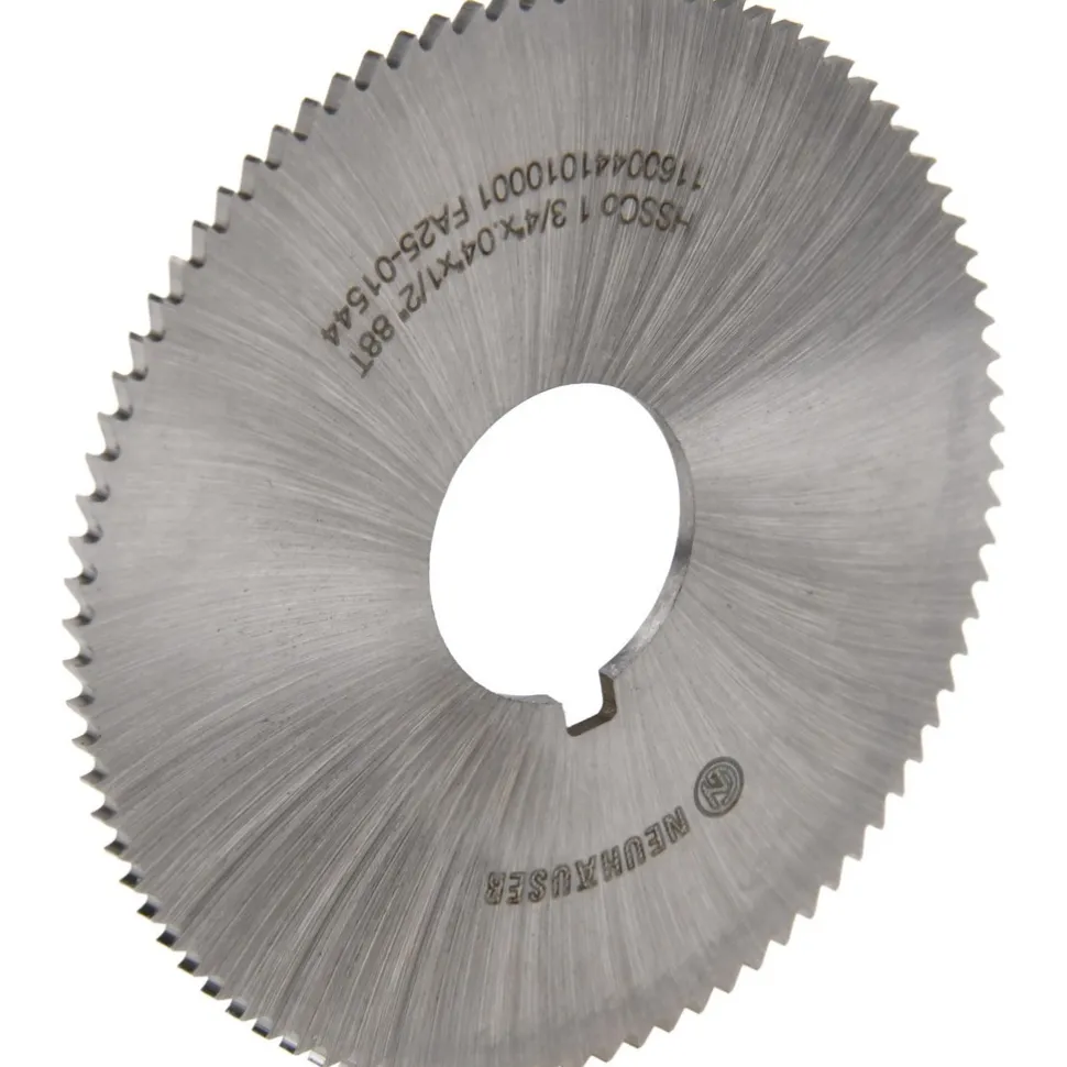 Slitting & Slotting Saw: 1-3/4" Dia, 0.0400" Thick, 1/2" Arbor Hole, 90 Teeth, Cobalt