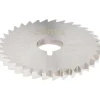 Slitting & Slotting Saw: 2" Dia, 5/32" Thick, 1/2" Arbor Hole, 34 Teeth, High Speed Steel