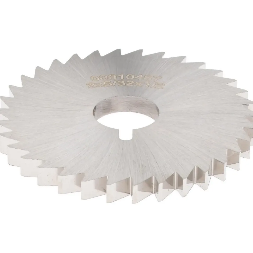 Slitting & Slotting Saw: 2" Dia, 5/32" Thick, 1/2" Arbor Hole, 34 Teeth, High Speed Steel