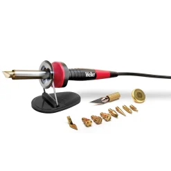 Soldering Iron & Torch Kits; Type: Soldering Iron Kit; Contents: Conical Tip 0.8mm (WLTC08IR60); 6 PC Solder Aid Kit; Soldering Iron Storage Case; Iron Stand; Weller Xcelite 4.75" Tweezers; 60W Soldering Iron; Soldering Accessory Kit; Weller Xcelite Wire Cutter; Minimum Watts: 50