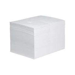 Sorbent Pads: For Oil Only, Heavy Weight, 20" Long, 15.0000" Wide, 22 gal, Perforated