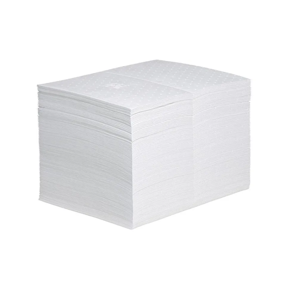 Sorbent Pads: For Oil Only, Heavy Weight, 20" Long, 15.0000" Wide, 22 gal, Perforated