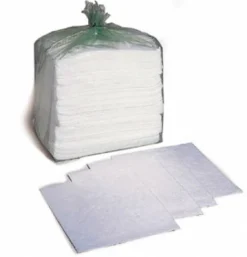 Sorbent Pads: For Oil Only, 19" Long, 51 gal, White