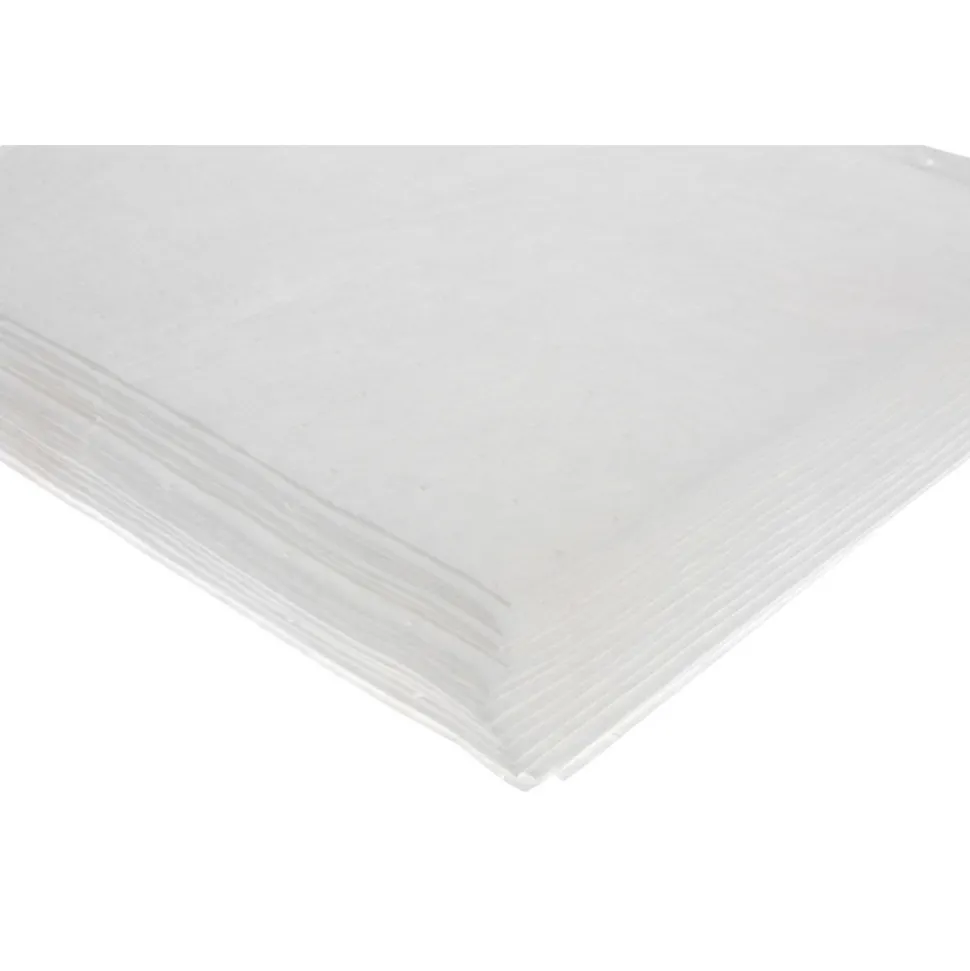 Sorbent Pads: For Oil Only, 15.0000" Wide, 17" Long, 36 gal, White