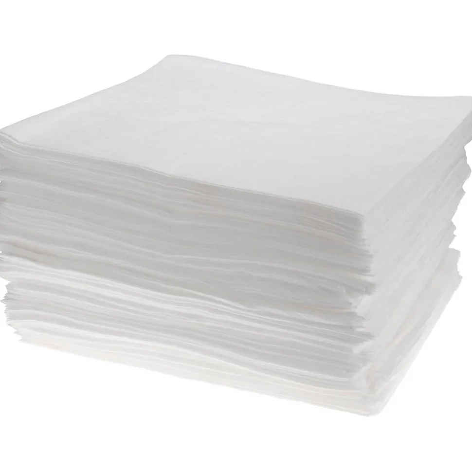 Sorbent Pads: For Oil Only, 15.0000" Wide, 17" Long, 36 gal, White