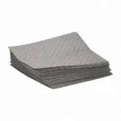 Sorbent Pads: For Universal Use, 15.0000" Wide, 19" Long, 26 gal, Gray