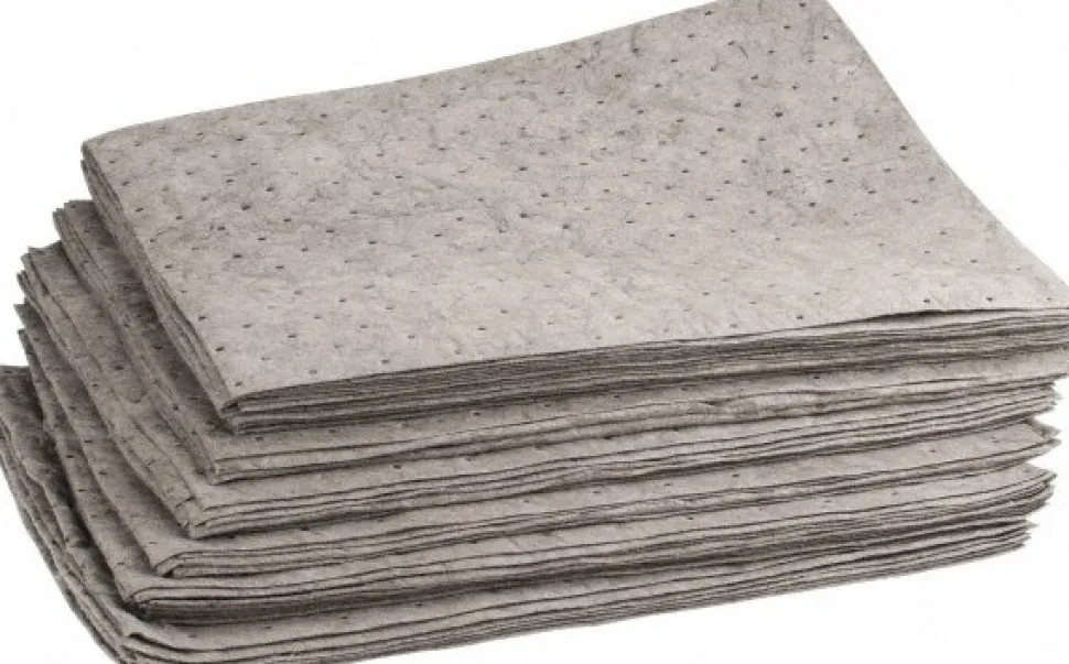 Sorbent Pads: For Universal Use, 15.0000" Wide, 19" Long, 22 gal, Gray