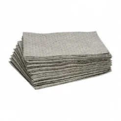 Sorbent Pads: For Universal Use, 15.0000" Wide, 19" Long, 20.5 gal, Gray