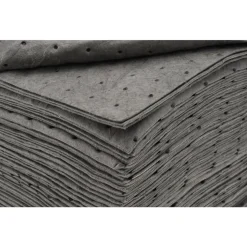 Sorbent Pads: For Universal Use, 15.0000" Wide, 17" Long, 30 gal, Gray