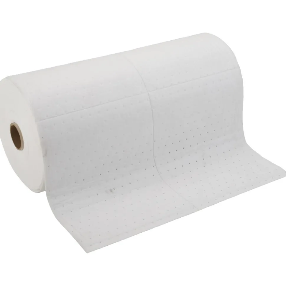 Sorbent Roll: For Oil & Petroleum Based & Oil Only, 30.0000" Wide, 150.00' Long, 48 gal, White