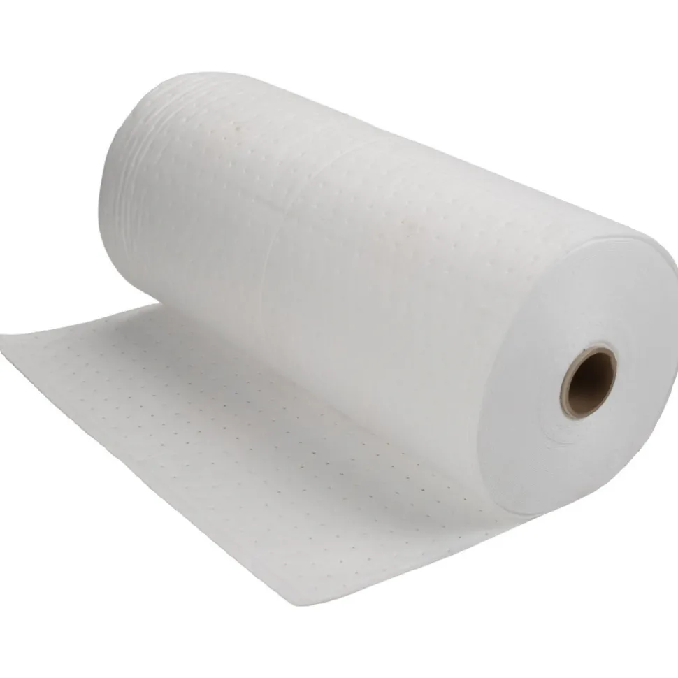 Sorbent Roll: For Oil & Petroleum Based & Oil Only, 30.0000" Wide, 150.00' Long, 48 gal, White