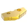 Spade Drill Insert: 1-3/4" Dia, Seat Size 3, Cobalt, 132 deg Point