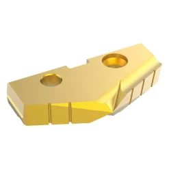 Spade Drill Insert: 1-3/4" Dia, Seat Size 3, Cobalt, 132 deg Point