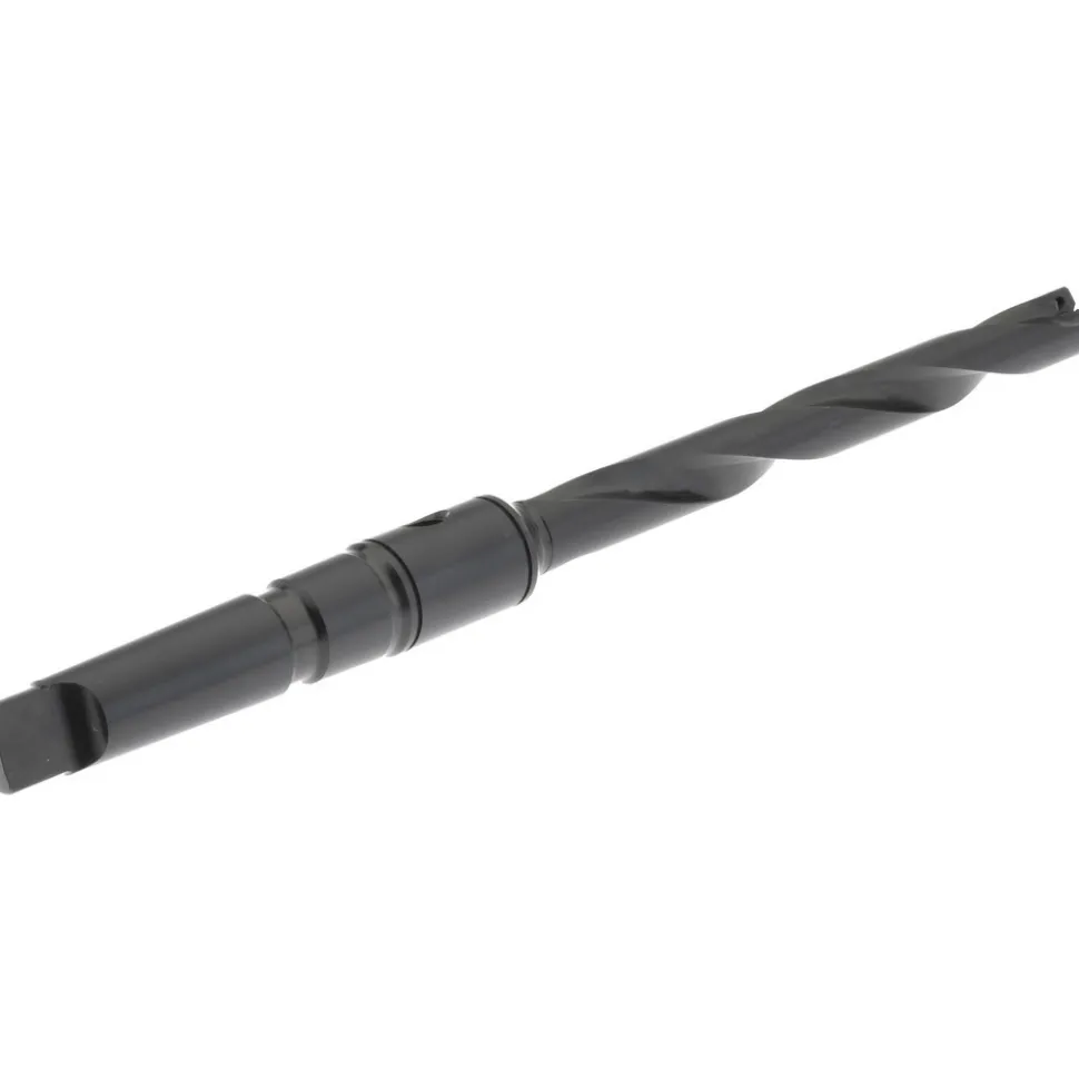 Spade Drill: 45/64 to 15/16" Dia, 6-3/4" Max Depth, Helical Flute