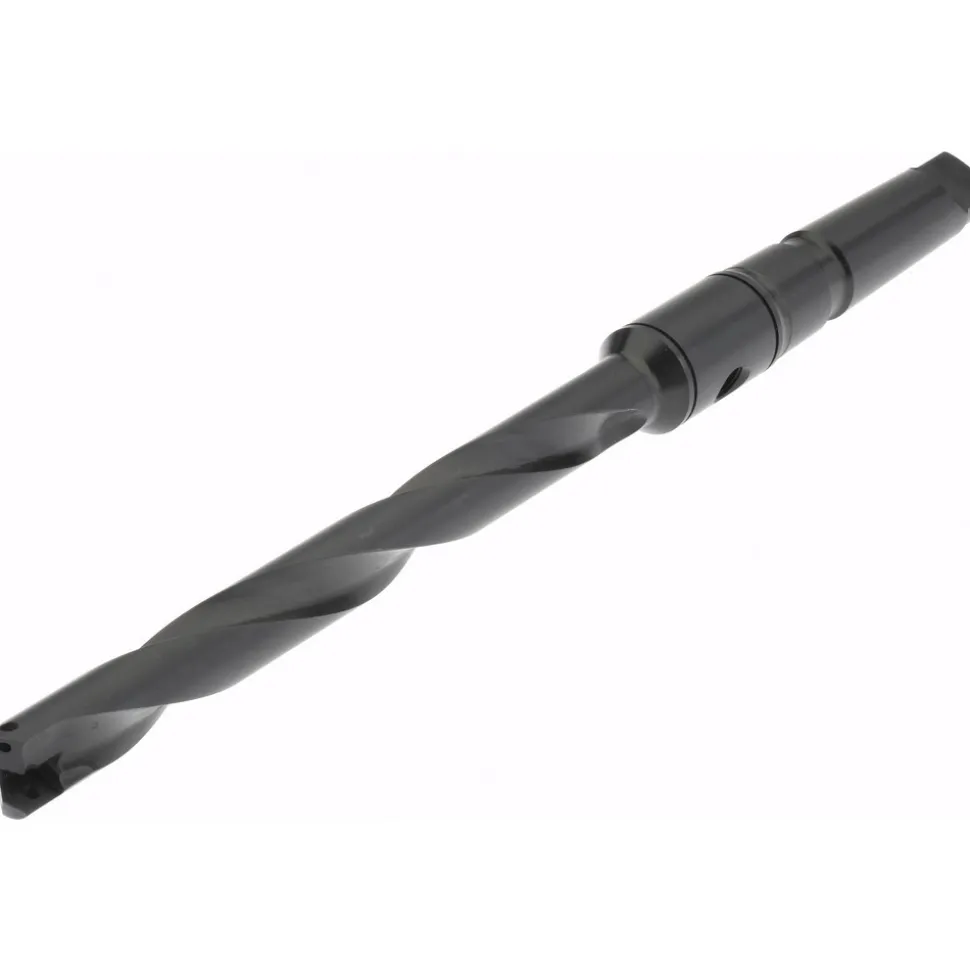 Spade Drill: 45/64 to 15/16" Dia, 6-3/4" Max Depth, Helical Flute