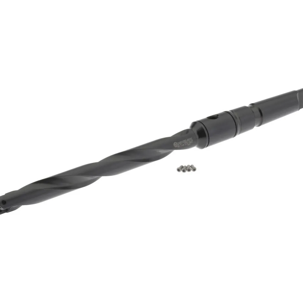 Spade Drill: 45/64 to 15/16" Dia, 6-3/4" Max Depth, Helical Flute