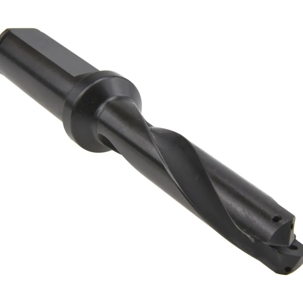 Spade Drill: 39/64 to 11/16" Dia, 2-1/2" Max Depth, Helical Flute