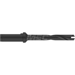 Spade Drill: 33/64 to 11/16" Dia, 3-1/2" Max Depth, Helical Flute