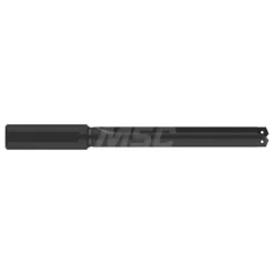 Spade Drill: 39/64 to 11/16" Dia, 4-1/2" Max Depth, Straight Flute