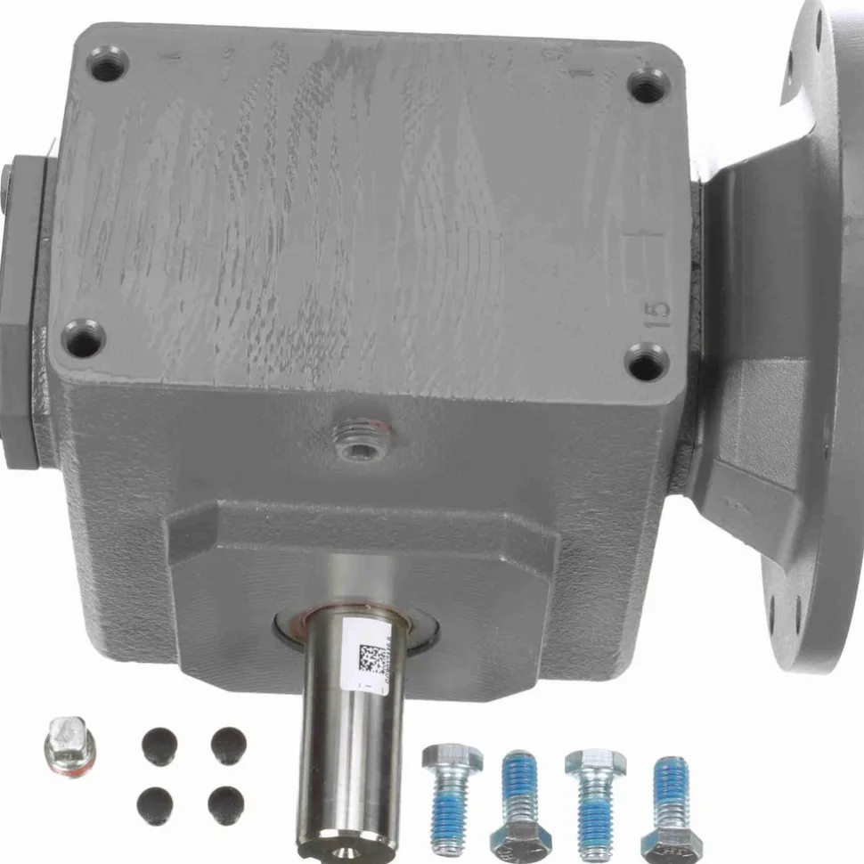 Speed Reducer: C-Face, 2.06" Center to Center Shaft, 15:1, 3/4 hp Max Input, Worm Gear