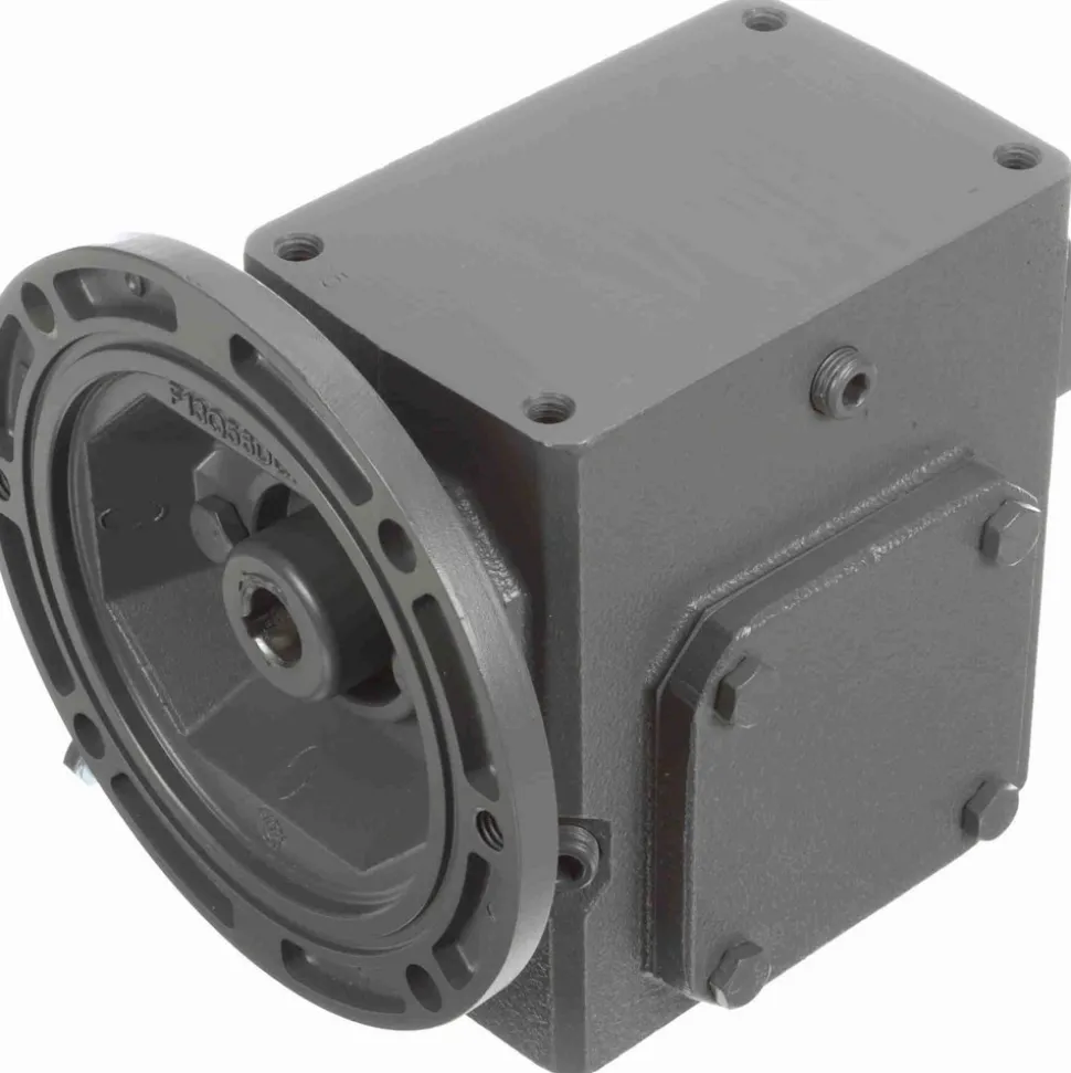 Speed Reducer: C-Face, 2.06" Center to Center Shaft, 15:1, 3/4 hp Max Input, Worm Gear