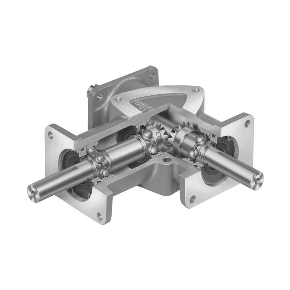 Speed Reducer: Spiral Bevel, 1:1, 3-1/2 hp Max Input