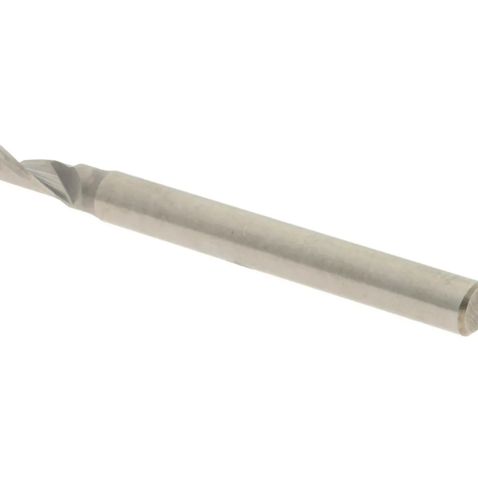 Spiral Router Bit: 5/32" Dia, 5/16" LOC, 3/16" Shank Dia, 1 Flute, Upcut