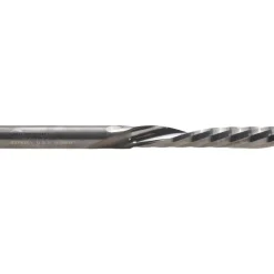 Spiral Router Bit: 1/4" Dia, 1-1/2" LOC, 1/4" Shank Dia, 1 Flute, Downcut