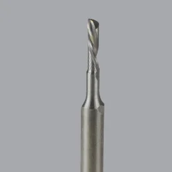 Spiral Router Bit: 1/16" Dia, 1/4" LOC, 1/8" Shank Dia, 1 Flute, Downcut