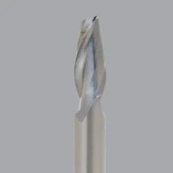 Spiral Router Bit: 1/4" Dia, 1-1/8" LOC, 1/4" Shank Dia, 2 Flute, Upcut