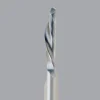 Spiral Router Bit: 1/4" Dia, 1" LOC, 1/4" Shank Dia, 1 Flute, Downcut