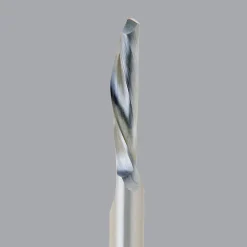 Spiral Router Bit: 1/4" Dia, 1" LOC, 1/4" Shank Dia, 1 Flute, Downcut