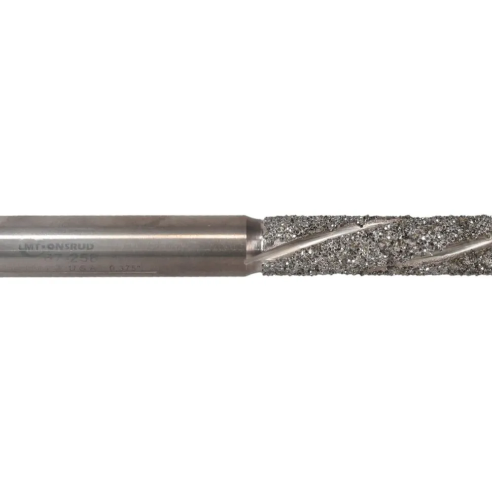 Spiral Router Bit: 3/8" Dia, 1-3/8" LOC, 3/8" Shank Dia, 3 Flute, Downcut